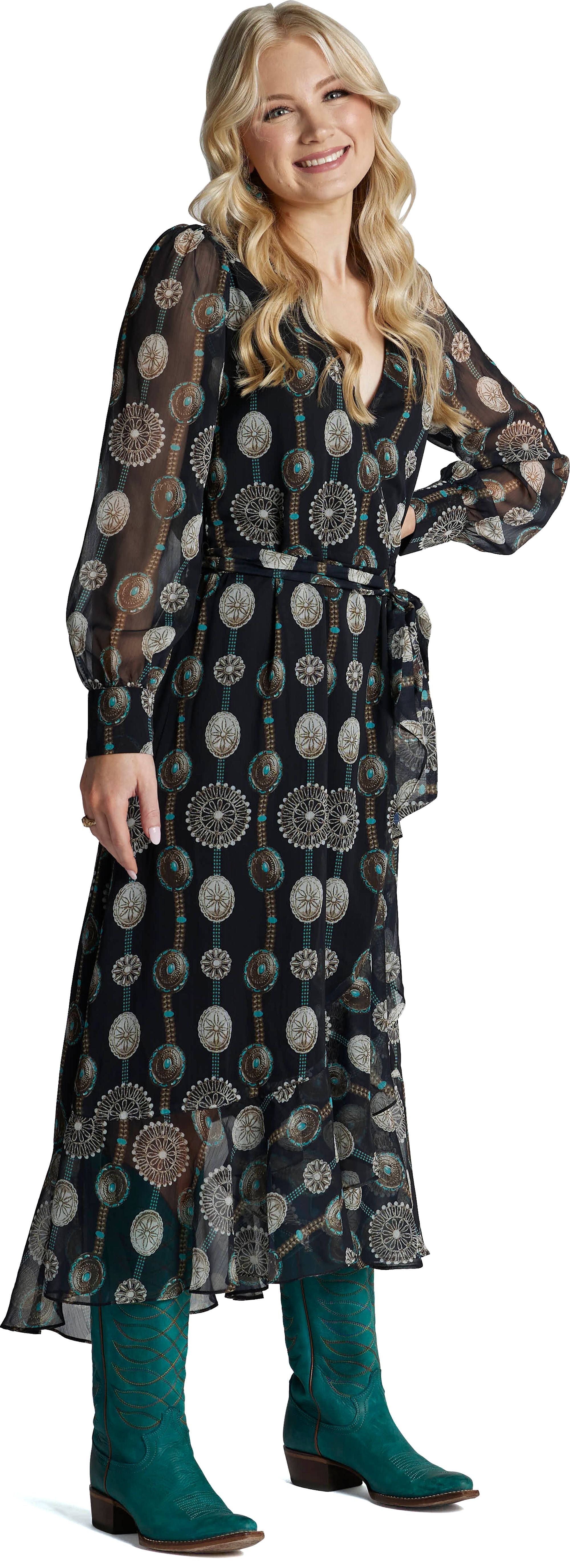 Modern Muse Wrap Maxi Dress - Black main image 1