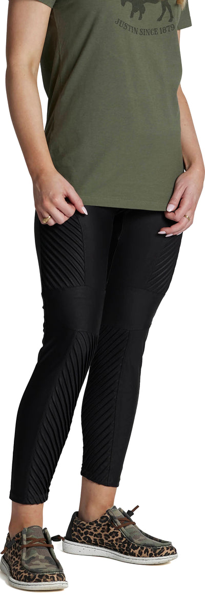 Justin Eclipse Concealed Carry Leggings in Black Motto
