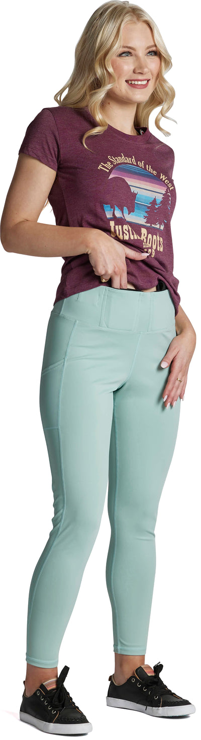 Justin Eclipse Concealed Carry Leggings in Mint