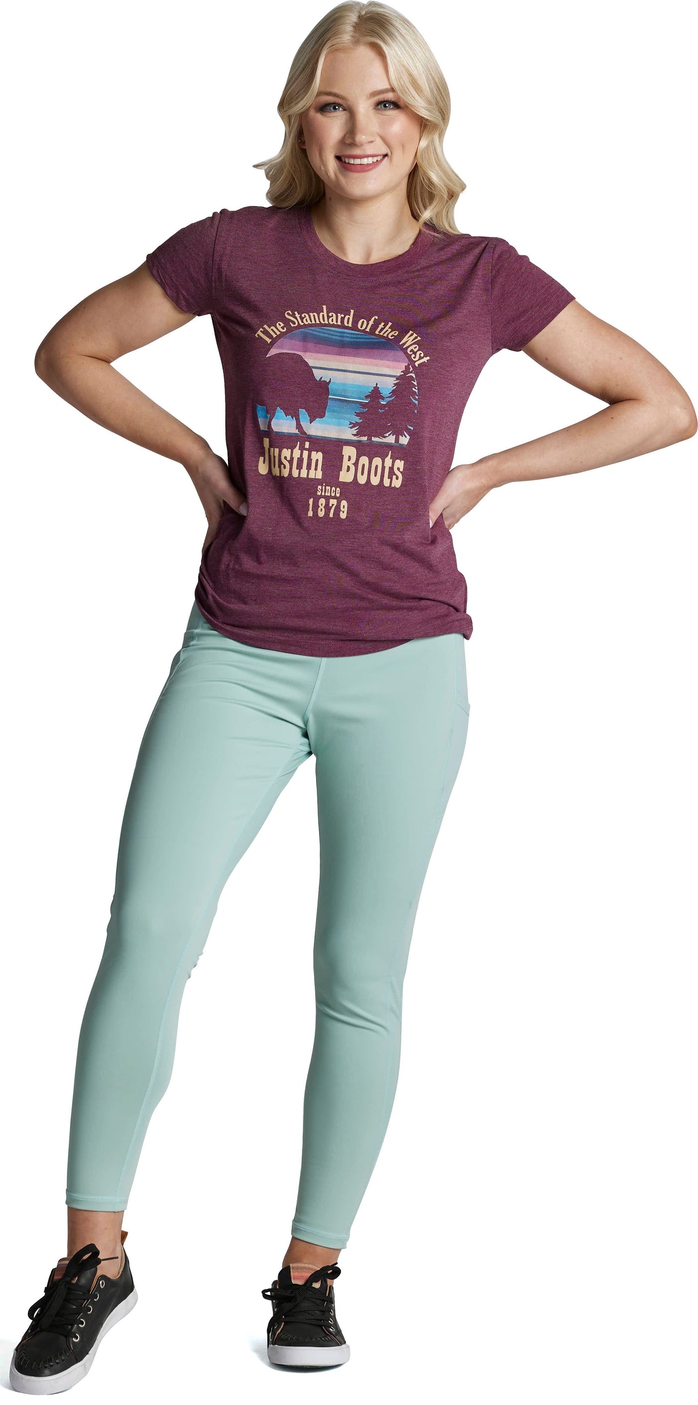 Justin Eclipse Concealed Carry Leggings in Mint