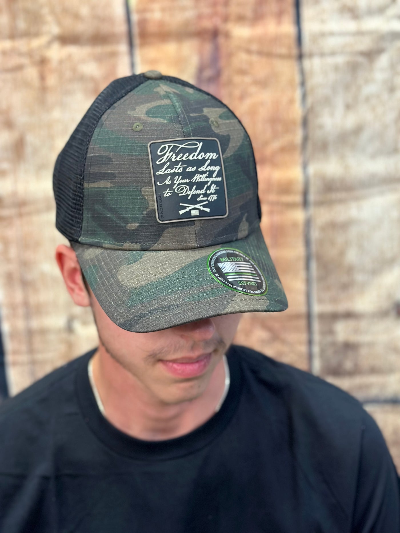 Howitzer "Freedom Last" Camo Patch Hat