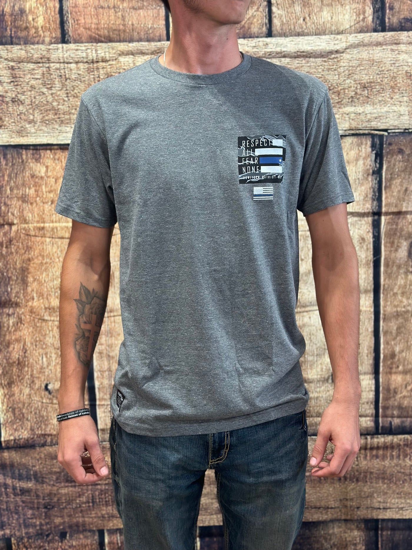 Howitzer No Fear Heather Grey Graphic Tee