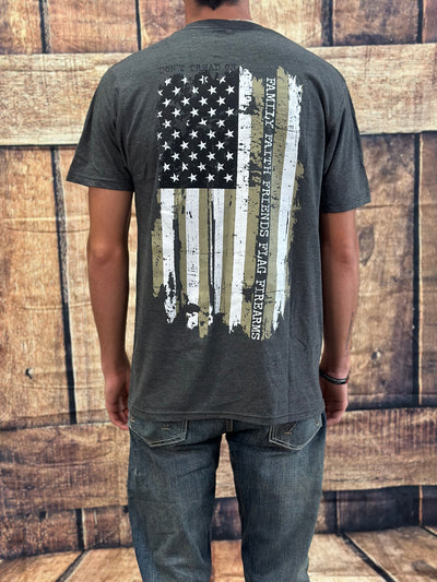 Howitzer Don't Tread Family Charcoal Grey Graphic Tee