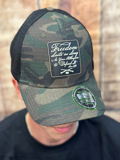 Howitzer "Freedom Last" Camo Patch Hat