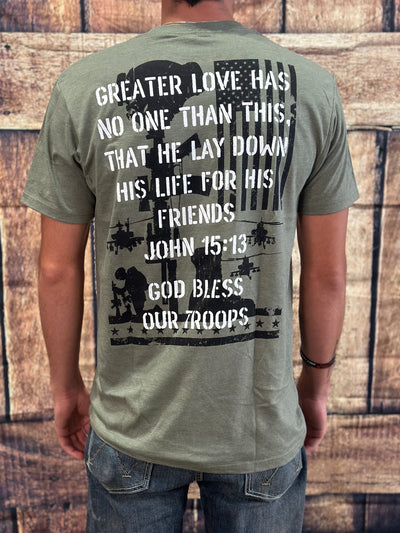 Howitzer "God Bless Our Troops" Short Sleeve Graphic