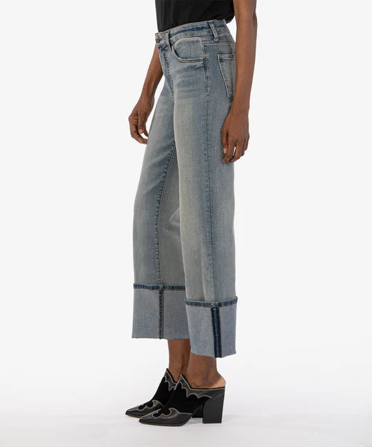 Kut From the Kloth Charlotte High Rise Fab Ab Culotte Jeans