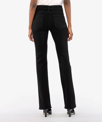 Kut from the Kloth Ana High Rise Fab Ab Flare Jeans in Black