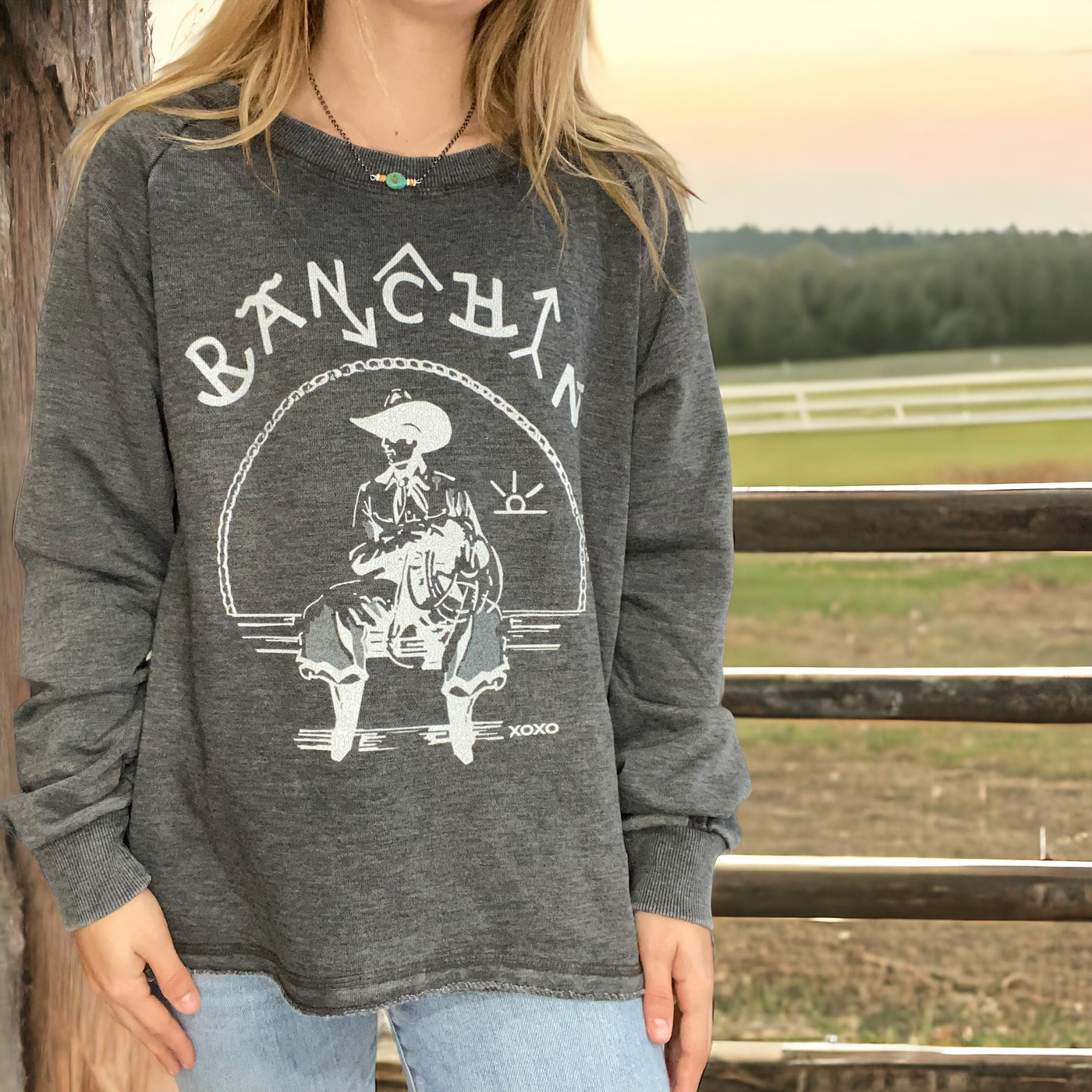 Ranchin' Graphic Sweatshirt