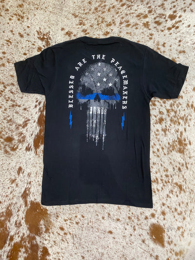 Howitzer Blessed Blue Black Tee-Shirt