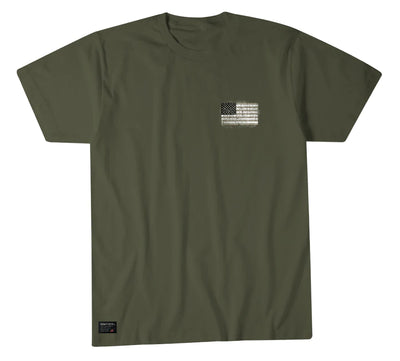 Howitzer Military Oath Tee-Shirt in Forest Green