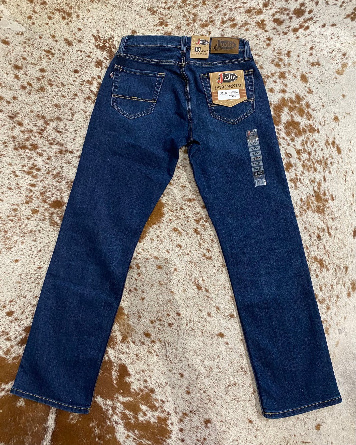 Justin J9 1879 Denim Men's Medium Wash Low Rise Bootcut Jeans