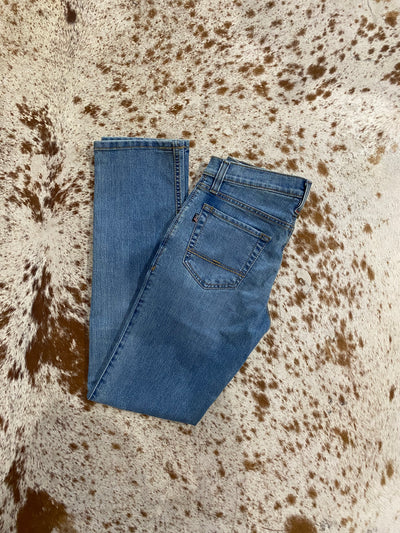 Justin J1 1879 Denim Men's Light Wash Modern Slim Bootcut Jeans