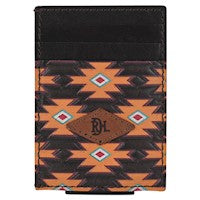 Red Dirt Hat Co. Card Case Money Clip South West Pattern