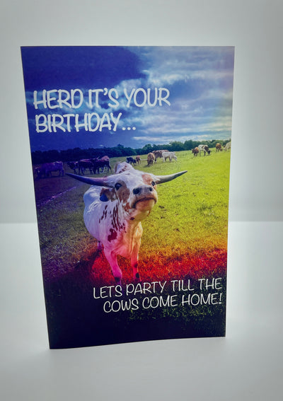 Herd Its Your  Birthday Card