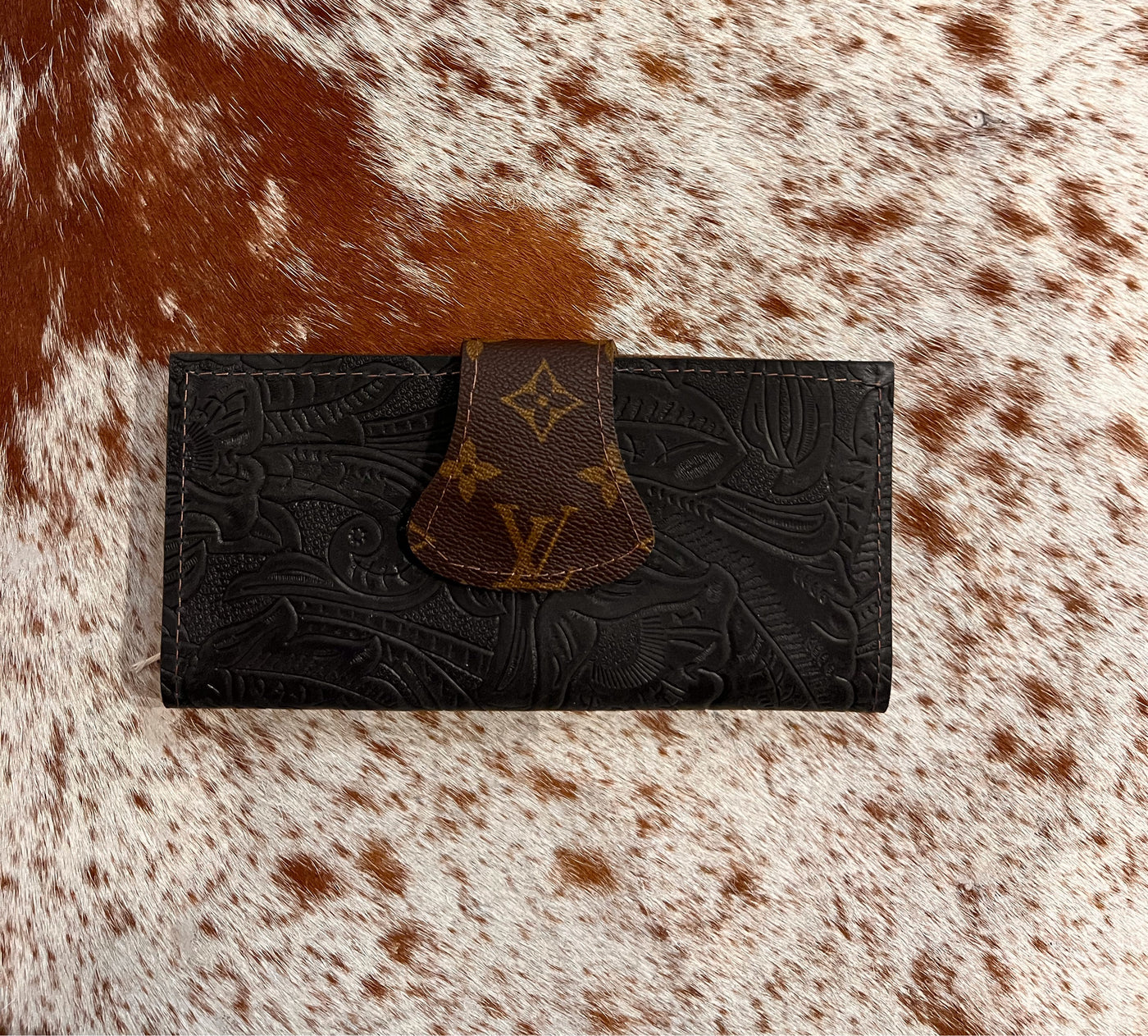 Louis Vuitton Black Tooled Wallet