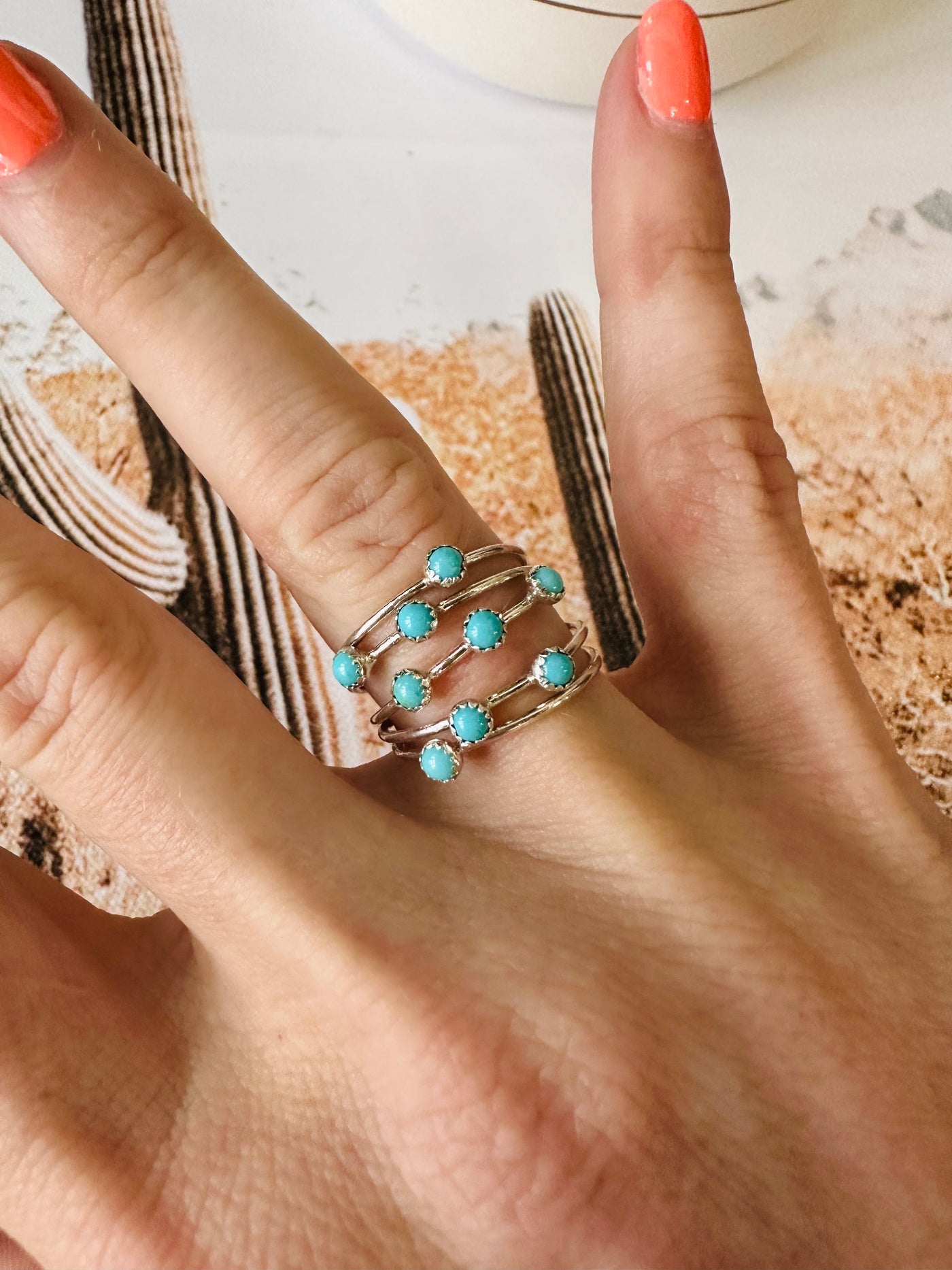 Space Cowgirl Turquoise and Silver Ring