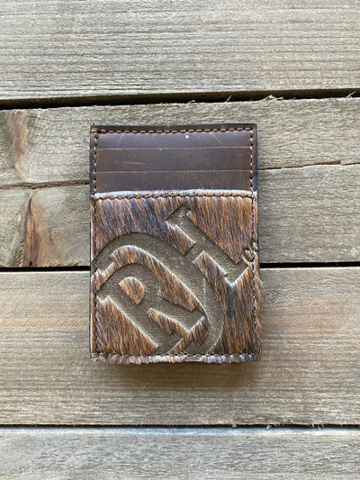 Red Dirt Hat Co Men’s Card Case With Magnetic Clip Natural Brindle