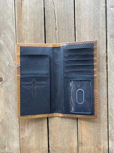 Justin's Rodeo Wallet Brown With Yoke