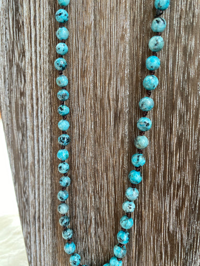 Luna Turquoise Small Beaded Necklace