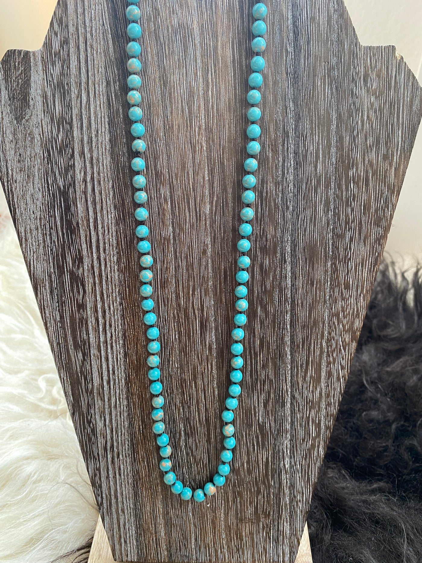 Jessie Turquoise Small Beaded Necklace