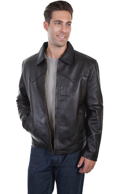 Scully Men's Black Leather Jacket