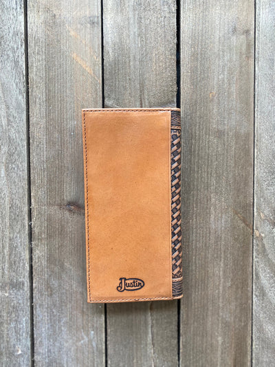 Justin's Rodeo Wallet Tooled with WhipStitch