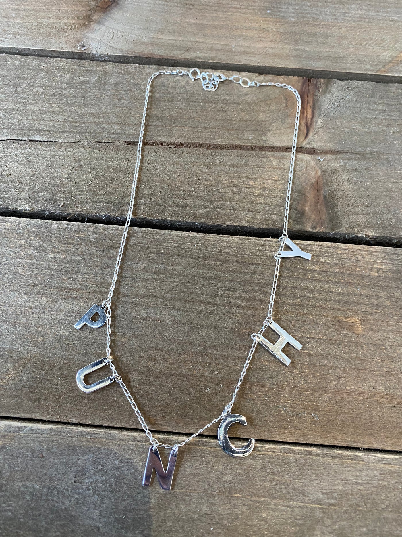 Punchy Sterling Silver Necklace