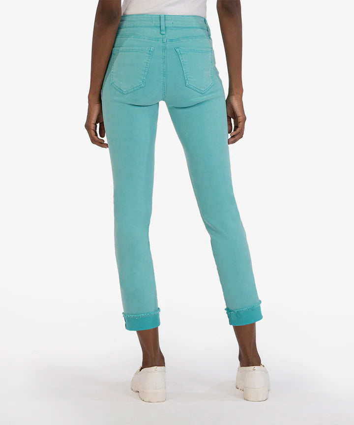 Kut From The Kloth Spearmint Amy Crop Straight Leg Jean