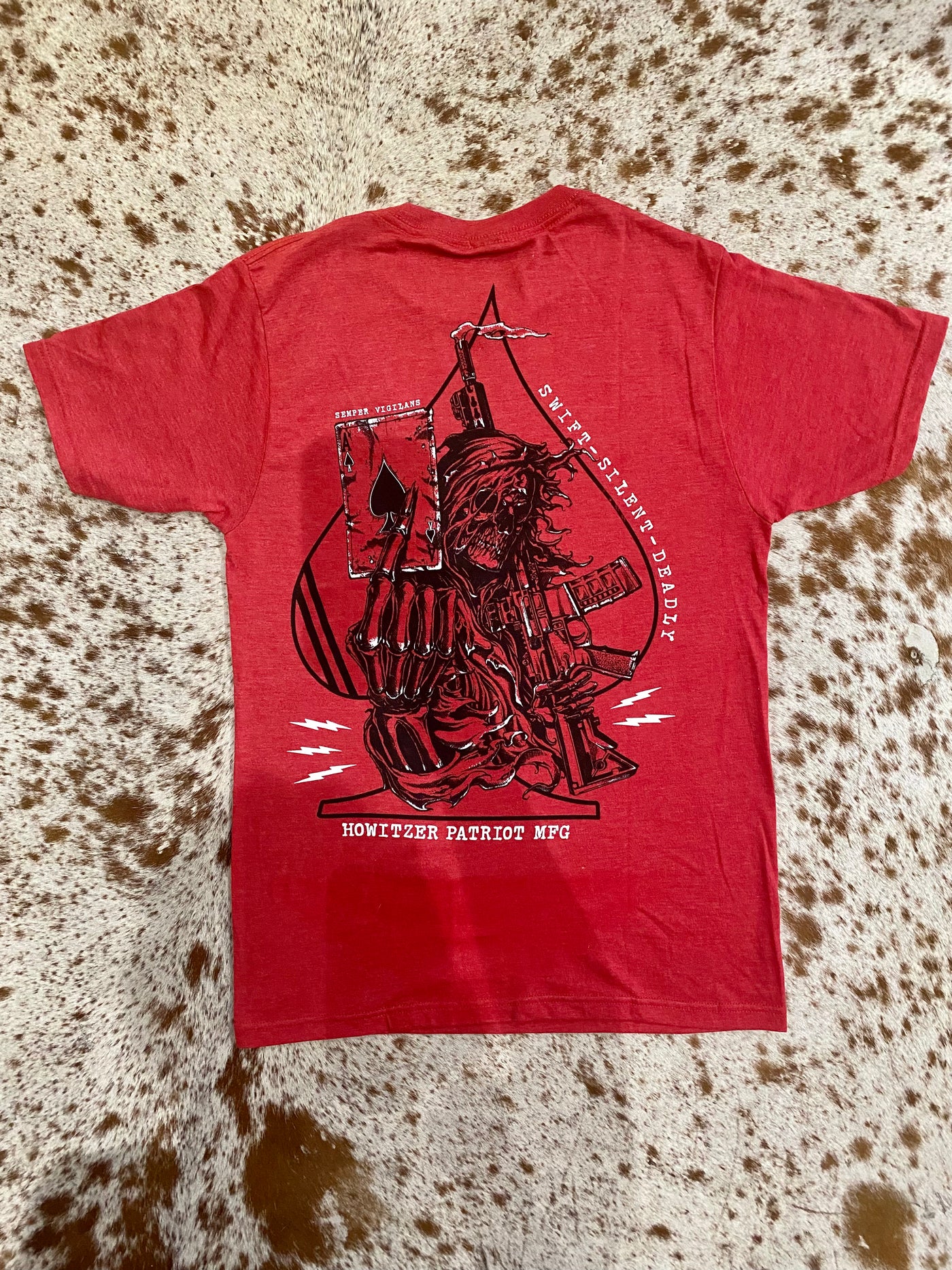 Howitzer Swift and Silent Red Heather Graphic
