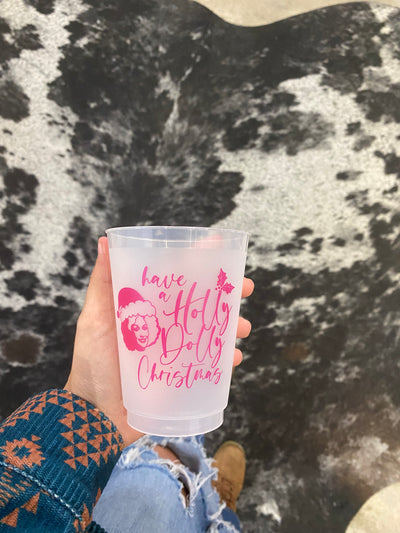 Holly Dolly Christmas Frosted Cups
