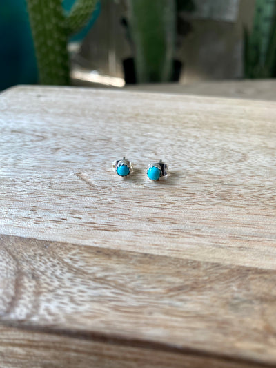 G3 Turquoise and Silver Small Studs