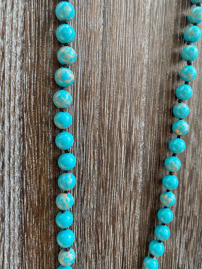 Jessie Turquoise Small Beaded Necklace