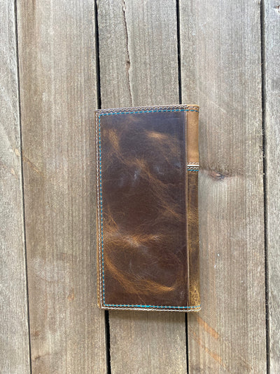 Justin's Rodeo Wallet Brown With Yoke