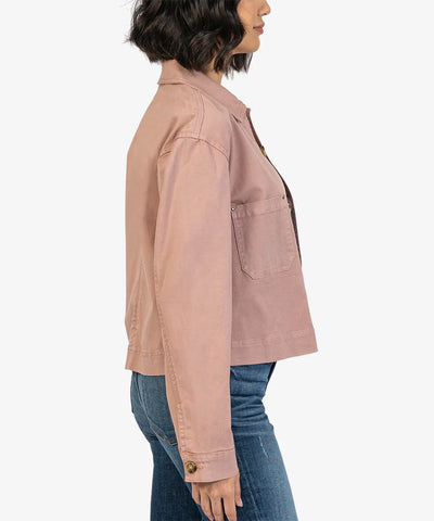 Hattie Trucker Jacket -Dusty Rose