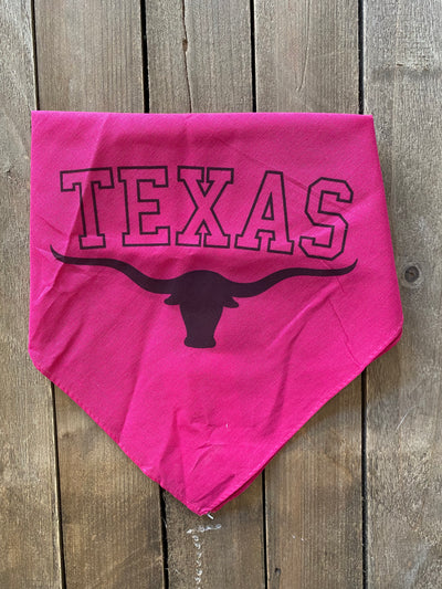 Hot Pink Texas Dog Bandana