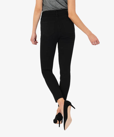 Donna High Rise Fab Ab Ankle Skinny - Black