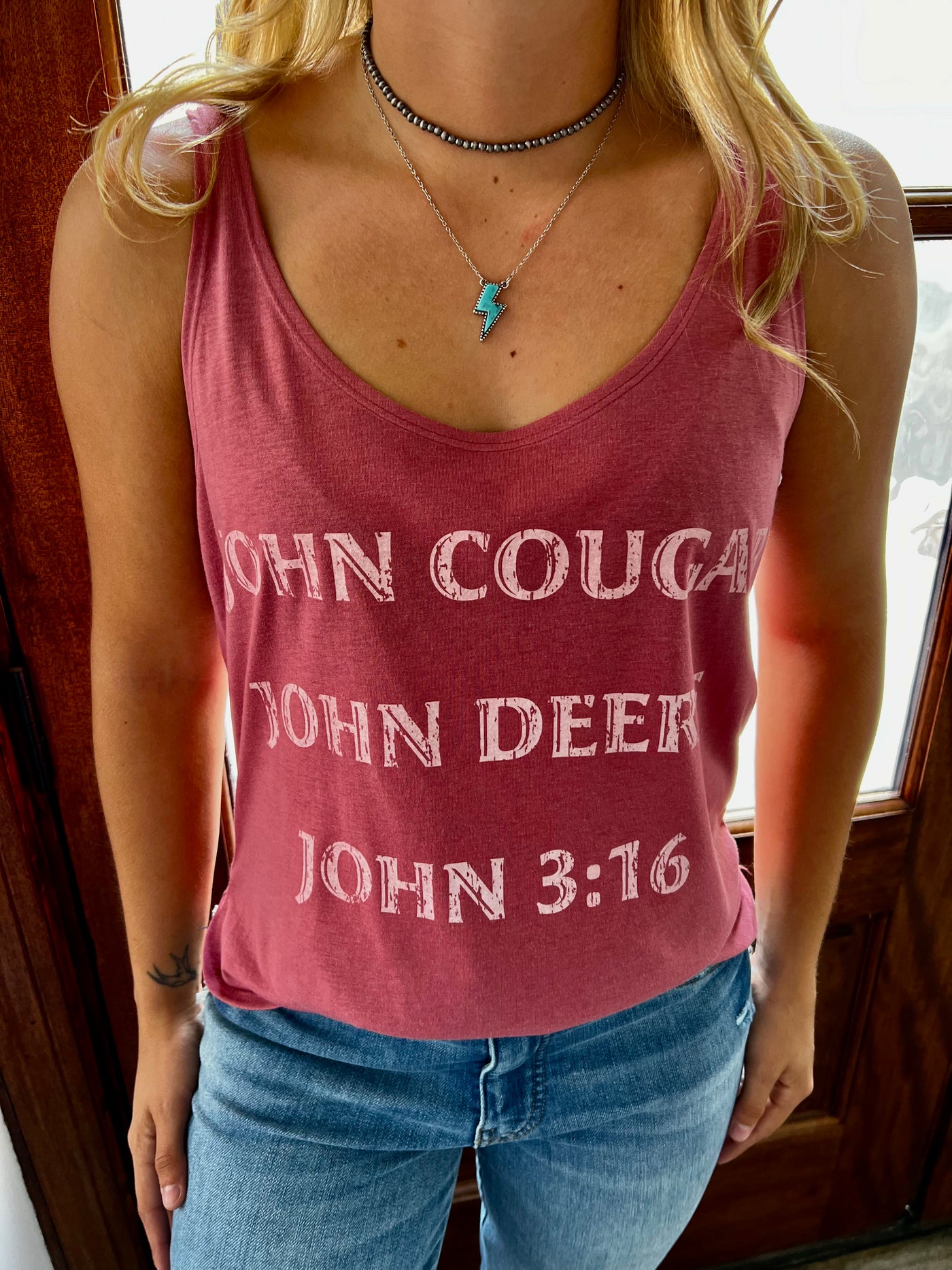 John Cougar, John Deer, John 3:16