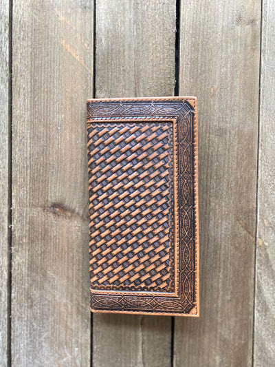Justin's Rodeo Wallet Tooled with WhipStitch