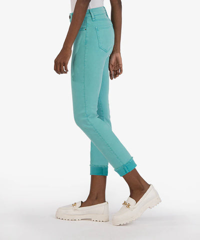 Kut From The Kloth Spearmint Amy Crop Straight Leg Jean