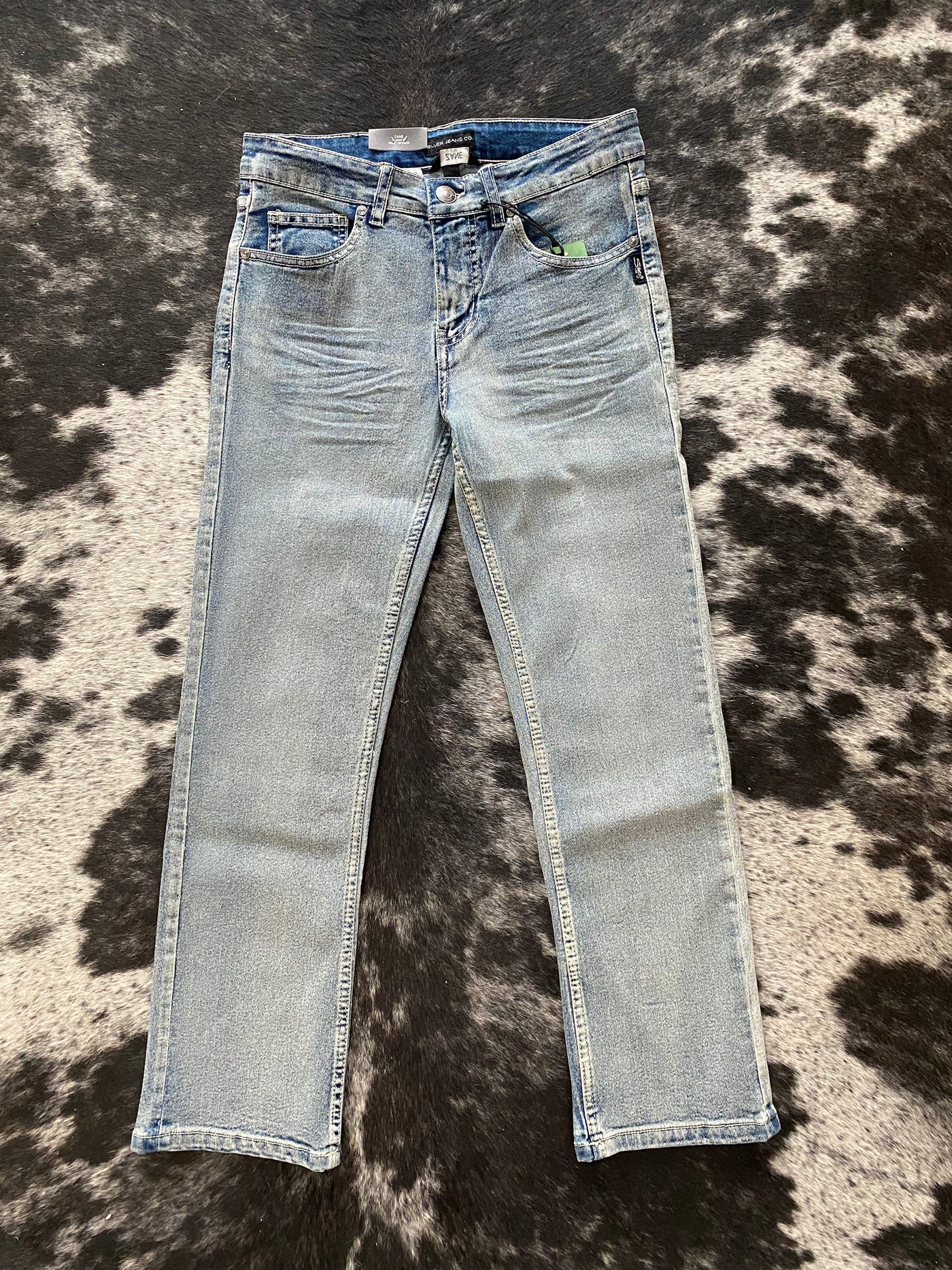 Zane Light Wash Boot Cut Silver Jeans