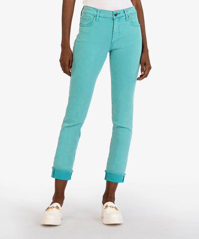 Kut From The Kloth Spearmint Amy Crop Straight Leg Jean