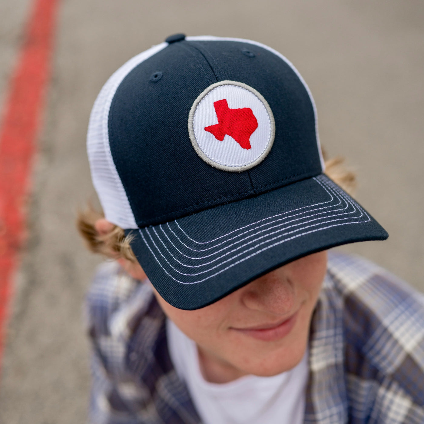 Tumbleweed Texstyles Texas Circle Patch Trucker Hat