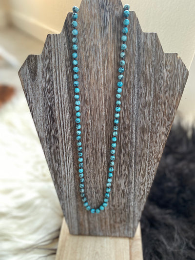 Luna Turquoise Small Beaded Necklace