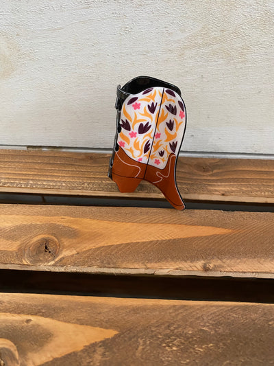 Giddy Up Western Cowboy Boot Hair Clip