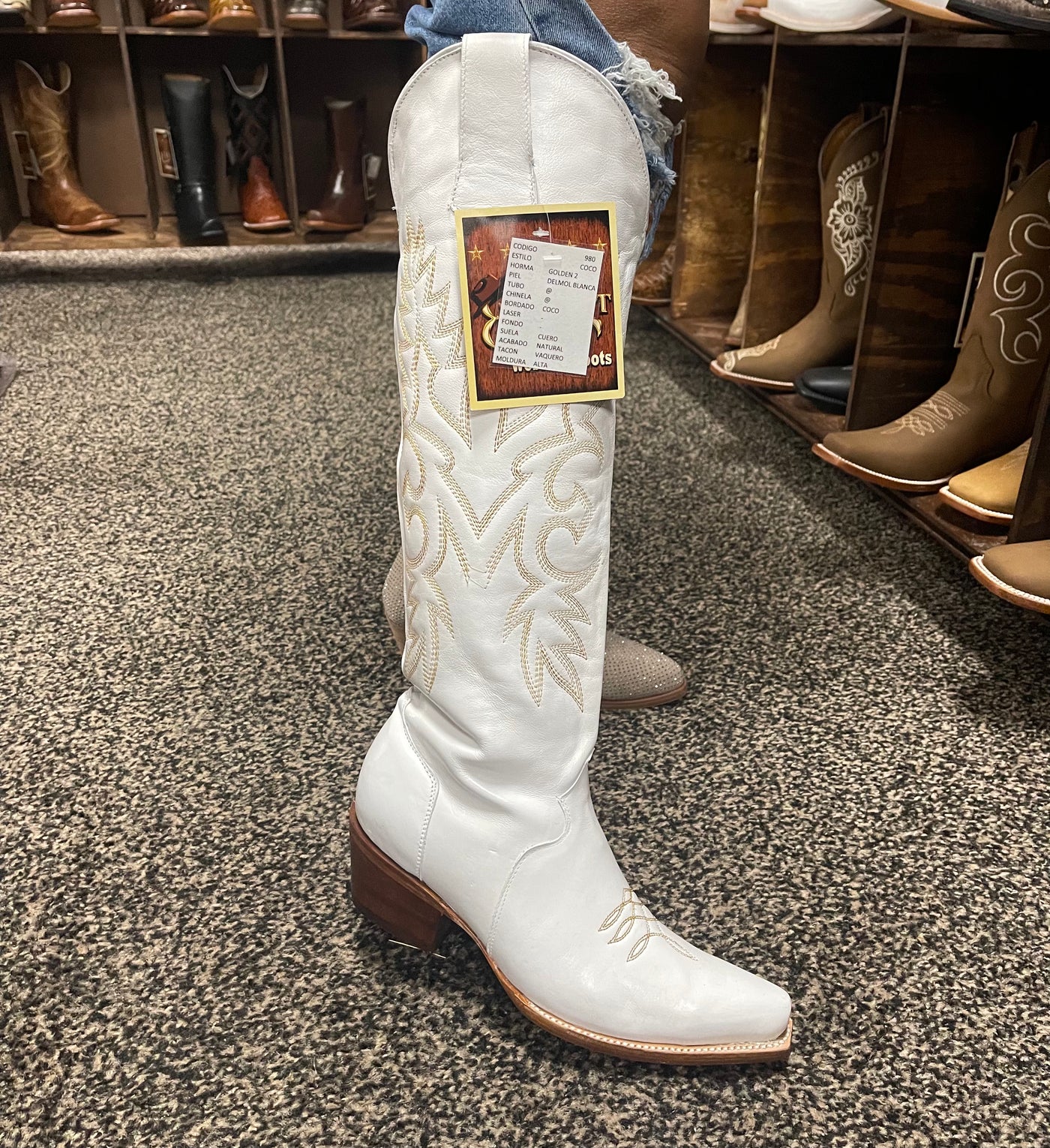 Montana White Cowgirl Boots PRE-ORDER ONLY