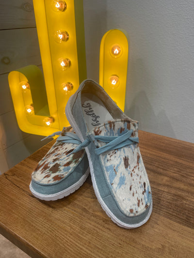 Mooma Turquoise and Cowhide Gypsy Jazz Slides