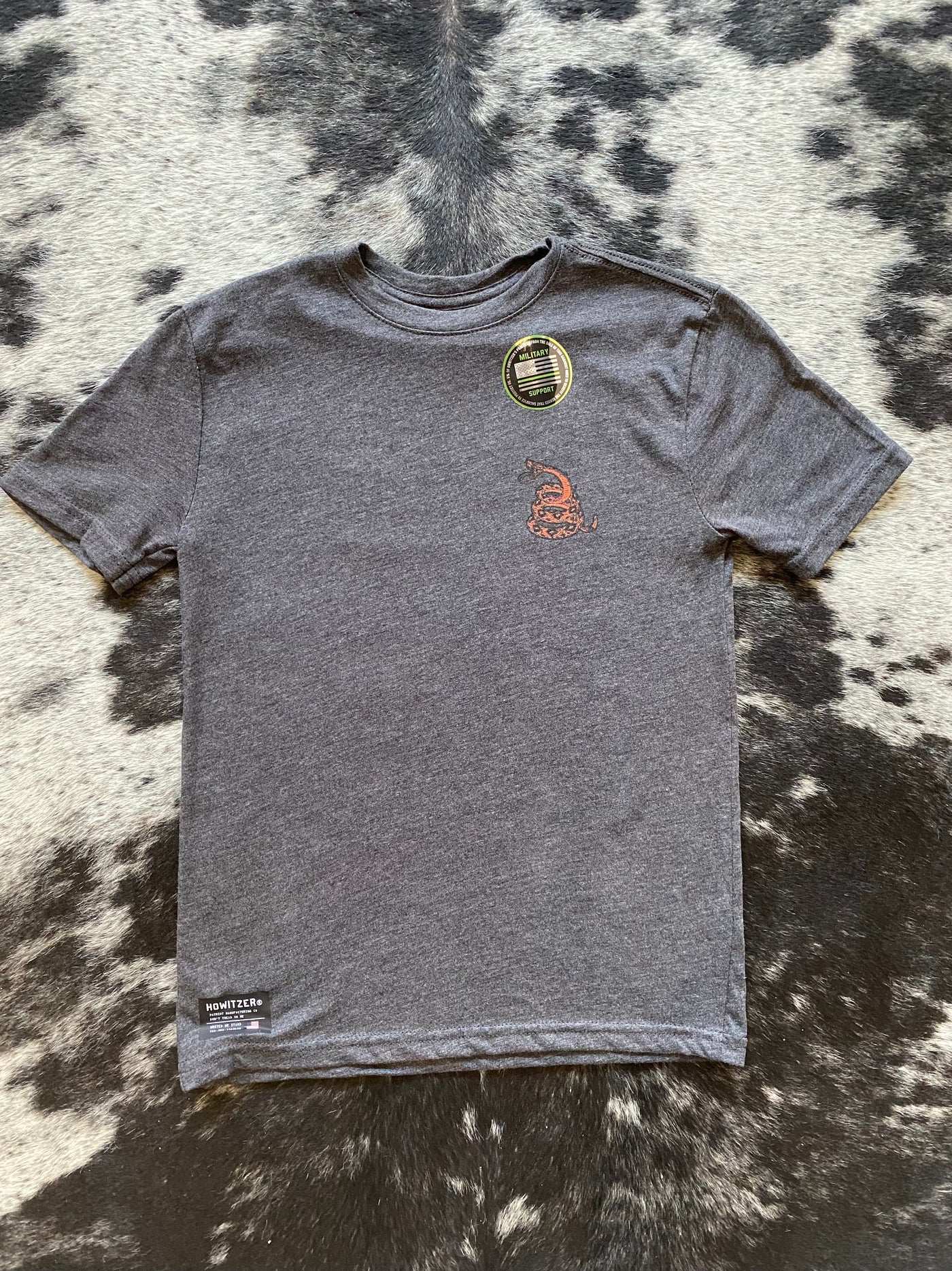 Howitzer No Tread Charcoal Gray Youth Graphic Tee