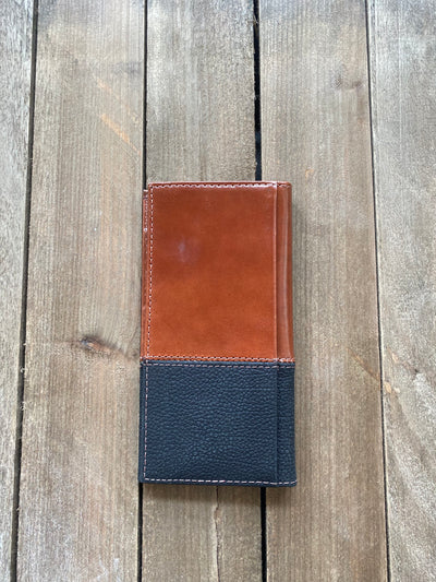 Justin's Men's Rodeo Wallet Dark Basketweave