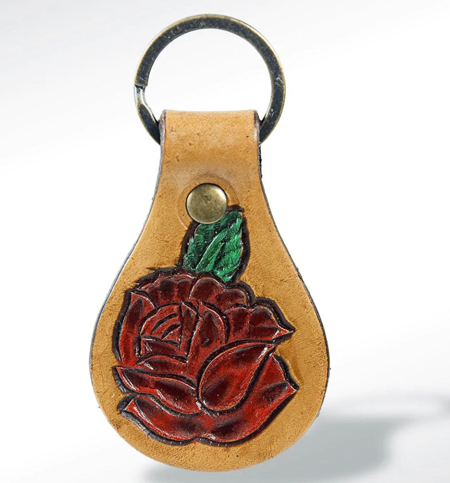 American Darling Red Rose Keychain
