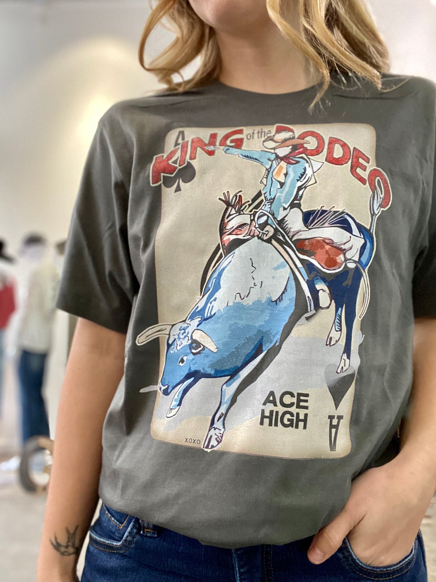 X Rodeo Design Xoxo Art & Co King of the Rodeo Graphic – G3 Mercantile
